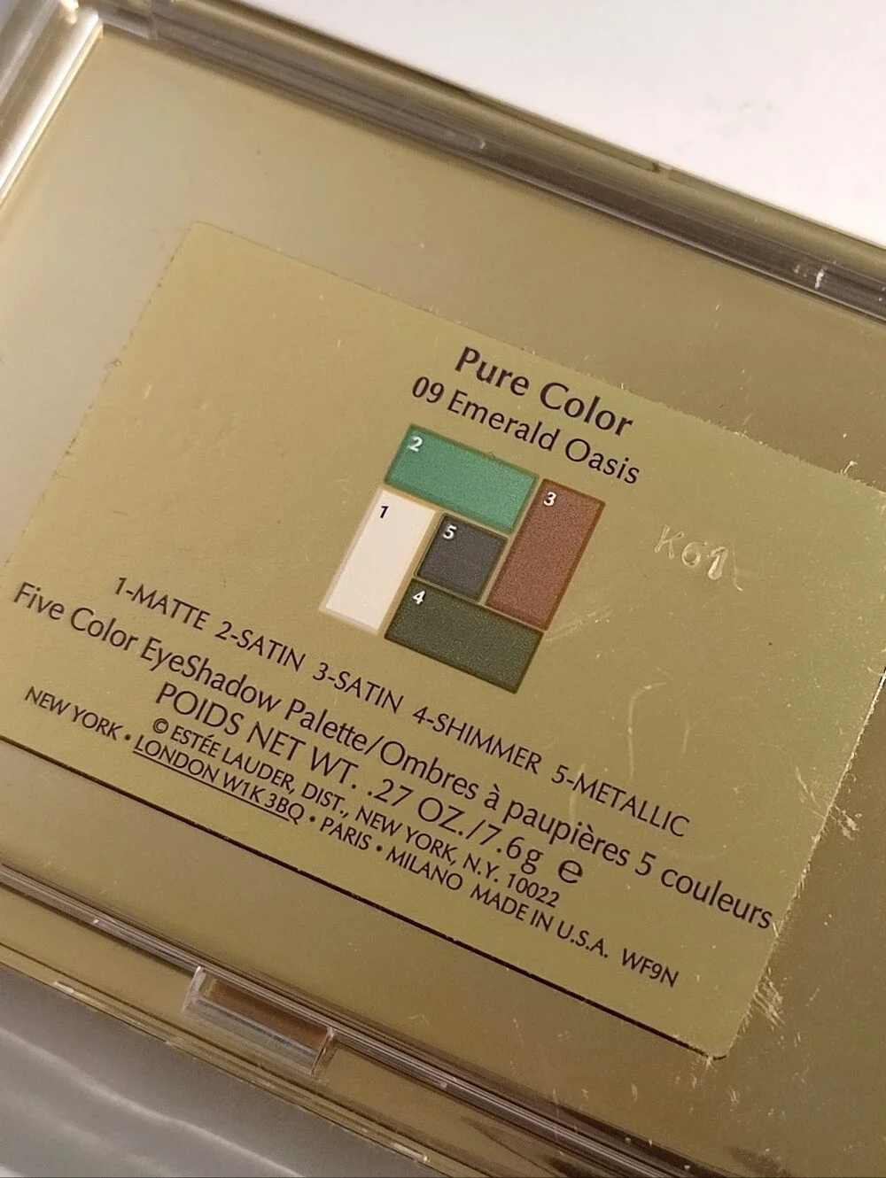Estee Lauder Pure Color 09 Emerald Oasis Eyeshadow Palette - Picture 5 of 5
